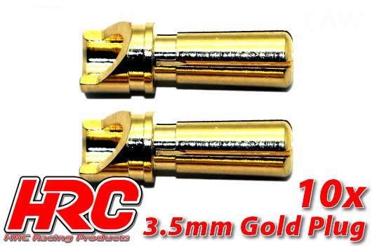 Stecker - 3.5mm - männchen (10 Stk.) - Gold