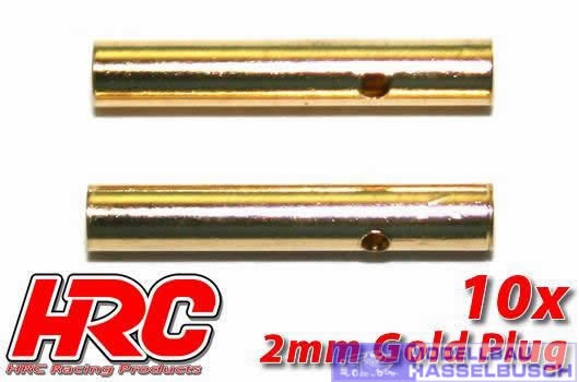 Stecker - 2.0mm - weibchen (10 Stk.) - Gold