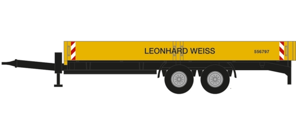 Tiefladeanhänger ohne Rampen "Leonhard Weiss"