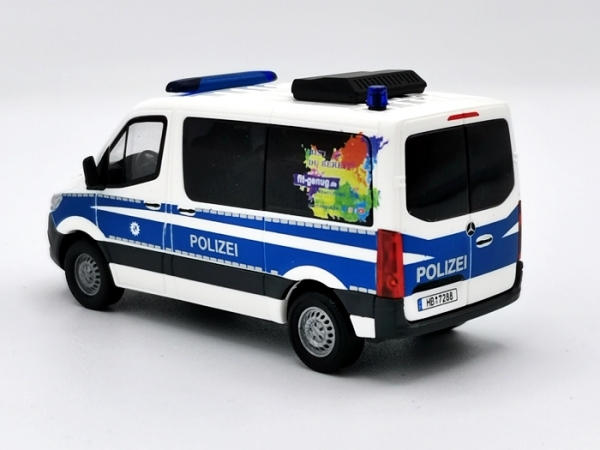 Restmenge: Mercedes-Benz Sprinter-Polizei Bremen "Bist Du fit genug.de" (Exclusives-Sondermodell) R