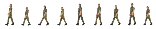 Soldaten im Gleichschritt - 1:87 - 9 Figuren