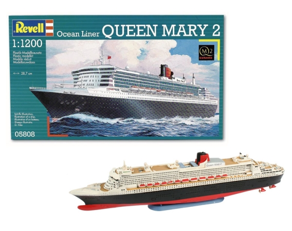 Ocean Liner Queen Mary 2 - 1:1200 - 45 pcs.