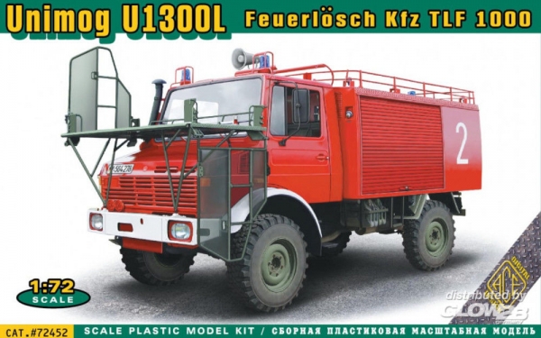 ACE: Unimog U1300L Feuerlosch Kfz TLF1000 in 1:72