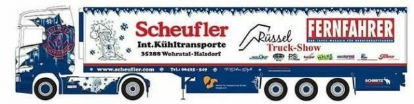 Sondermodell "Herpa Sommerfest 2019" Scania CS20 HD Kühl-KSZ Scheufler