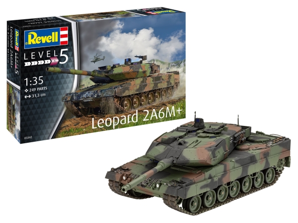 Leopard 2 A6M+ - 1:35 - 249 Bauteile