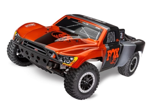 SLVR TRAXXAS Slash VXL FOX 1/10 2WD Short-Course RTR Brushless, mit TSM, ohne Akku/Ladegerät