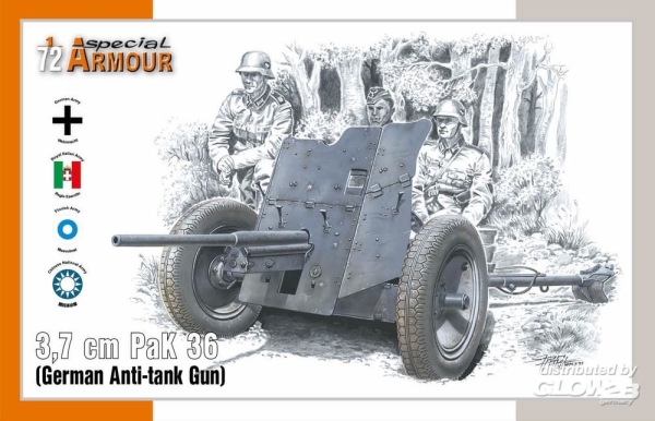 Special Hobby: 3,7 cm PaK 36 German Anti-tank Gun in 1:72 [7009924]