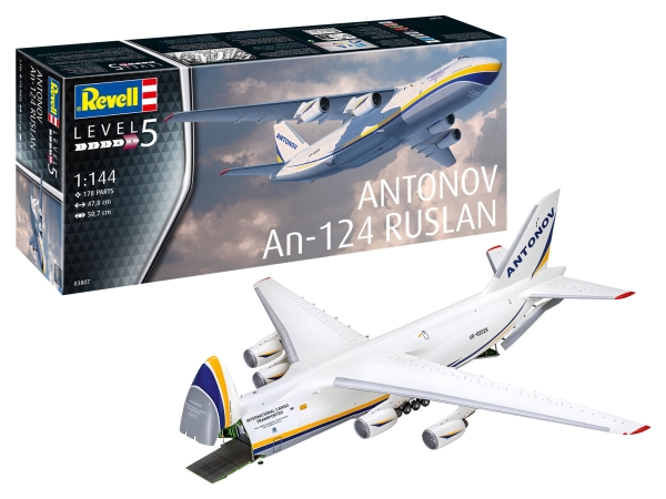 Antonov AN-124 "Ruslan" Revell Modellbausatz - 1:144 - 178 Bauteile