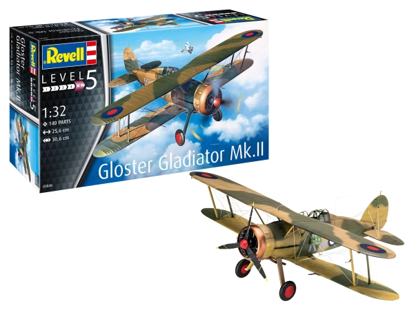 Gloster Gladiator Mk. II - 1:32 - 140 Bauteile