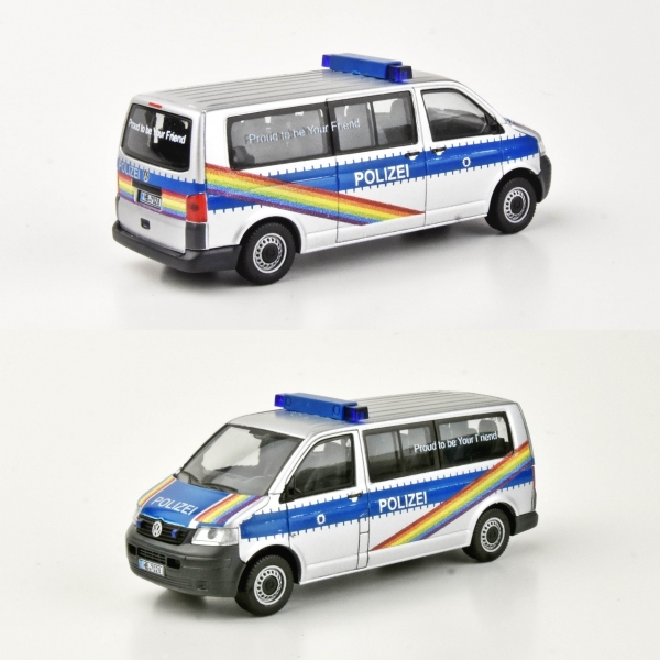 LETZTE CHANCE/RESTMENGE: Polizei Bremen - VW T5 LR "CSD-2018 Streifenwagen" Sondermodell Edition No.