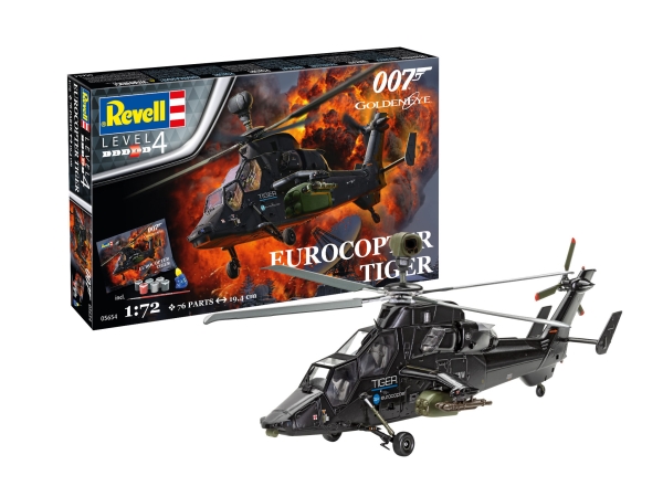 Geschenkset - Euroco Geschenkset - Eurocopter Tiger (James Bond 007) "GoldenEye" - 1:72 - 116 Baute