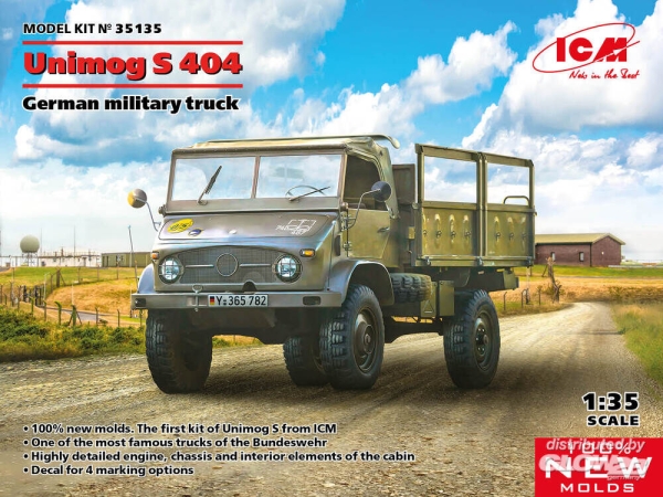 ICM: Unimog S 404, German military truck in 1:35 [3315135]