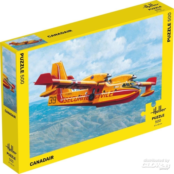 PUZZLE - Heller: Puzzle Canadair 500 Pieces