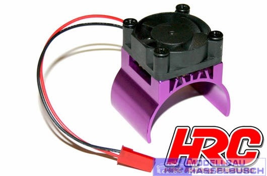 Motorkühlkörper - TOP mit Brushless Lüfter - 5~9 VDC - 540 Motor - Purple