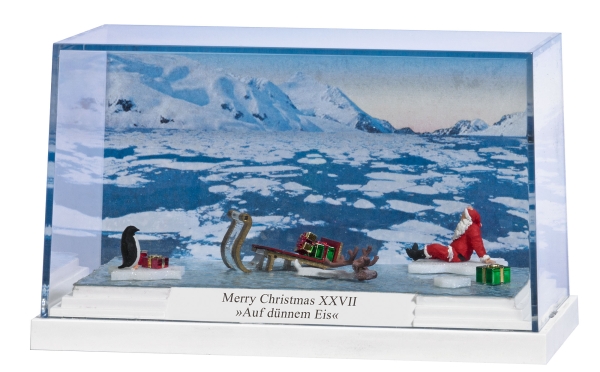 RESTMENGE: Diorama Merry Christmas XXVII »Auf dünnem Eis« 7629