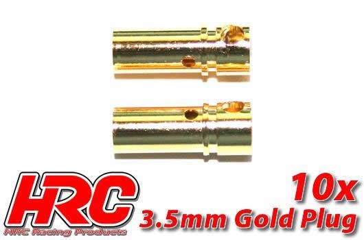 Stecker - 3.5mm - weibchen (10 Stk.) - Gold
