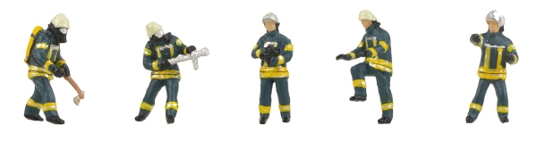 Feuerwehrkräfte Epoche VI, Set II - 5 Figuren