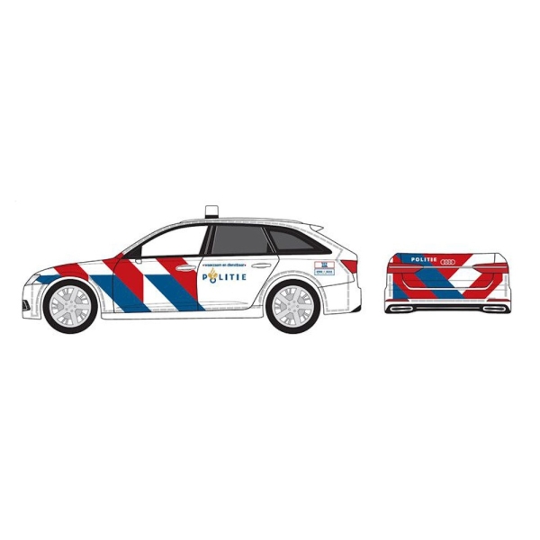 BENELUX Sondermodell - Audi A6 Avant `22 Funkstreifenwagen "Politie" NL