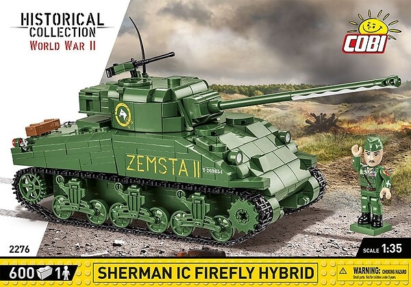 Cobi-2276 600PCs HC WWII / 2276/ Sherman IC Firefly Hybrid