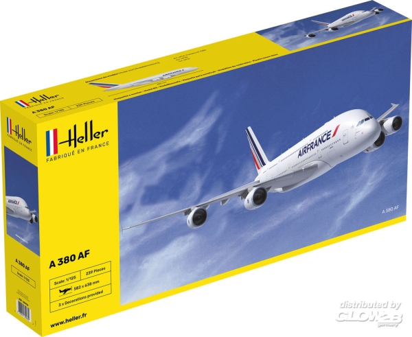 Heller: Airbus A 380 - Air France - 1:125 - 151 Bauteile