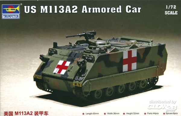 Trumpeter: US M113A2 Armored Car in 1:72 [9367239]
