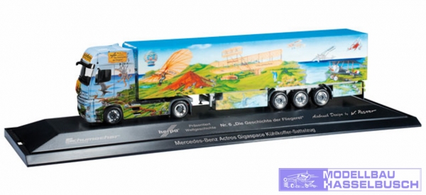 MB Actros Gigaspace Kühlkoffer-Sattelzug &quot;Herpa Nr. 6, Spedition Schumacher&quot;, PC