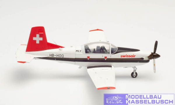 Swissair Pilatus PC-7 Turbo Trainer (Schweizerische Luftverkehrsschule) – HB-HOQ