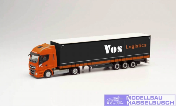Iveco Stralis NP Lowliner-Sattelzug "VOS Logistics" (Niederlande/Oss)
