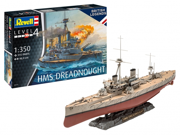 HMS Dreadnought - 315 pcs. - 1:350