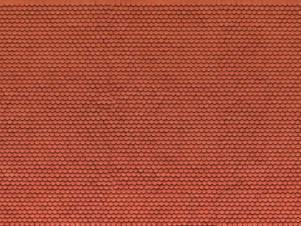 3D-Kartonplatte Biberschwanz- rot