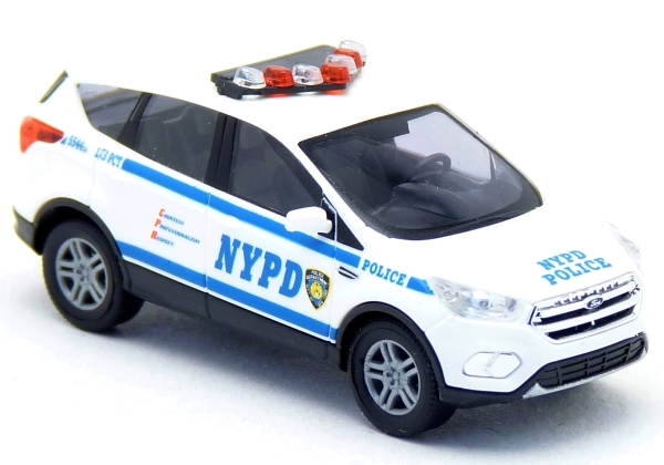 Sondermodell - Busch - Ford Kuga NYPD New York Police Department