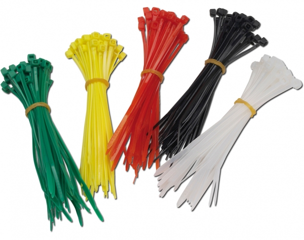 Kabelbinder 200 Stück in 5 Farben