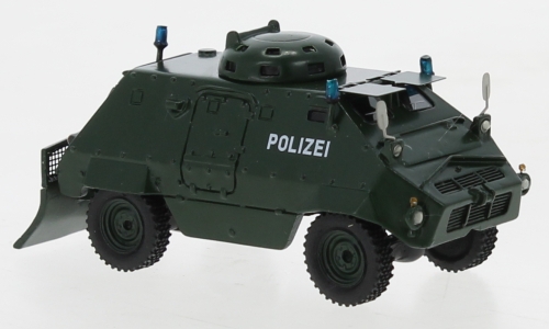 Thyssen UR-416 mit Räumschaufel, dunkelgrün, Polizei (D), 1975