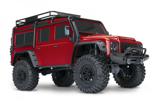 TRAXXAS TRX-4 LR Defender 4x4 rot RTR ohne Akku/Lader 1/10 4WD Scale-Crawler Brushed