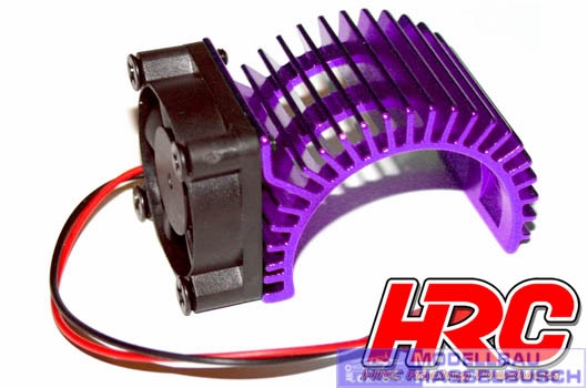 Motorkühlkörper - SIDE mit Brushless Lüfter - 5~9 VDC - 540 Motor - Purple