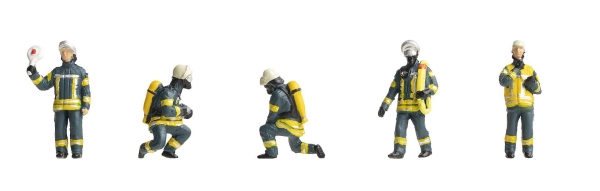 Feuerwehrkräfte Epoche VI, Set I - 1:87 - 5 Figuren