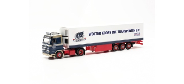 Scania 143 Streamline Kühlkoffer-Sattelzug "Wolter Koops" (Niederlande/Zeevolde)