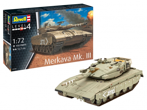 Merkava Mk.III - 1:72 - 150 Bauteile