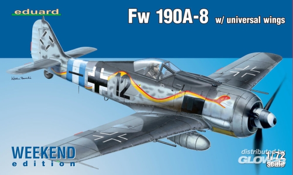 Eduard Plastic Kits: Fw 190A-8 w/universal wings Weekend Edit in 1:72
